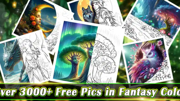 Fantasy Color By Number Game