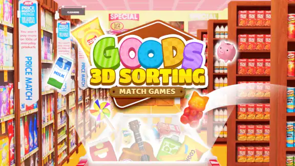 Goods Sort 3D:グッズトリプルソートパズルゲーム