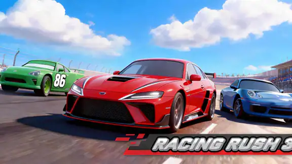 Racing Rush 3D:爽快カーレースゲーム