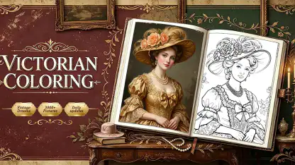 Victorian Coloring Book