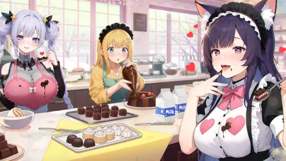 やばい!少女に囲まれた!