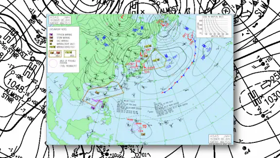カラー天気図