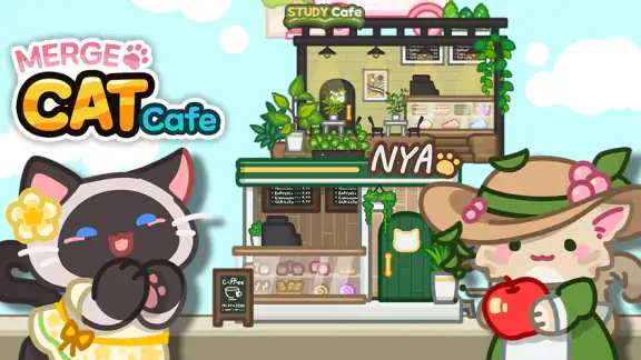 ニャンカフェ : カフェマージゲーム