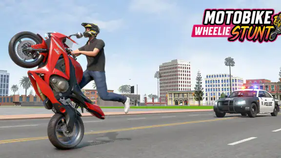 モトバイクスタントウイリーゲーム