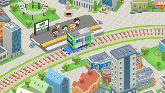 ワクワク電車ライフ - 街を発展！車掌ゲーム