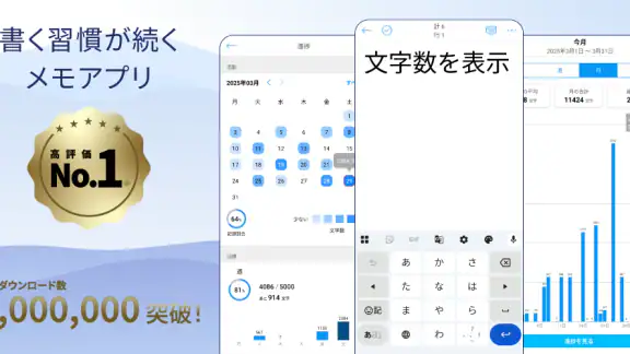 文字数カウントメモ