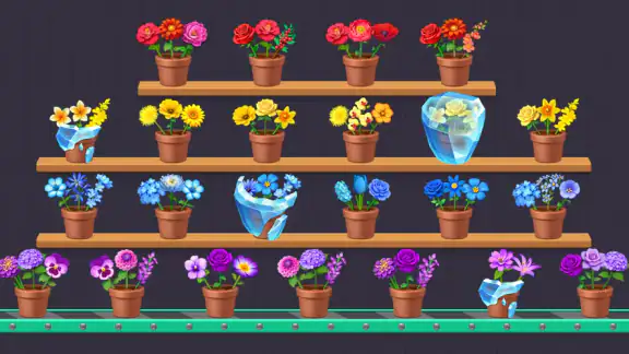 花マージ - マッチパズル, フラワー, 花のゲーム