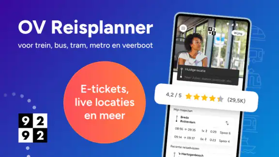 9292 reisplanner OV + e-ticket