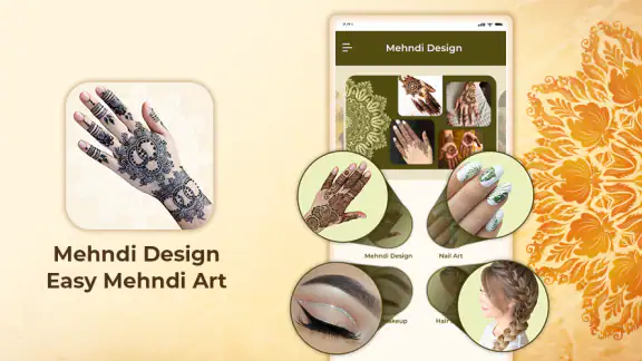 mehndi-ontwerp: nagelkunst