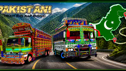 Pakistani Truck Bus Map Bussid