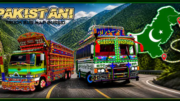 Pakistani Truck Bus Map Bussid