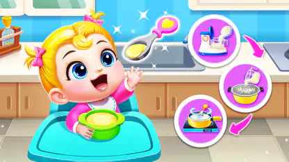 Panda Games: Baby Girls Care