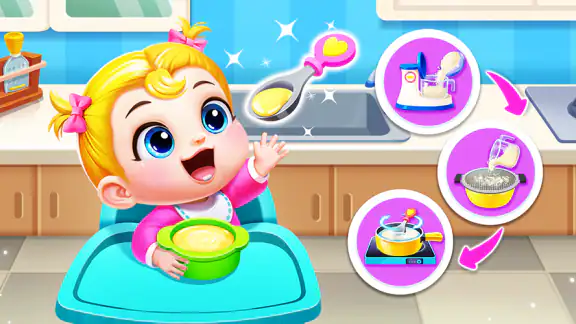 Panda Games: Baby Girls Care
