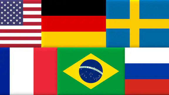 Vlaggen van alle landen - Quiz