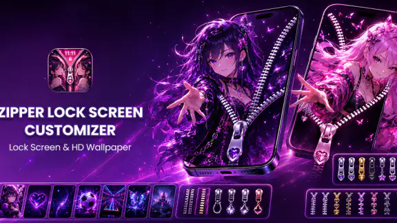 Zipper Lock Screen Customizer