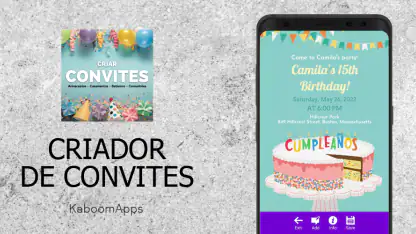 Criador de cartões de convite