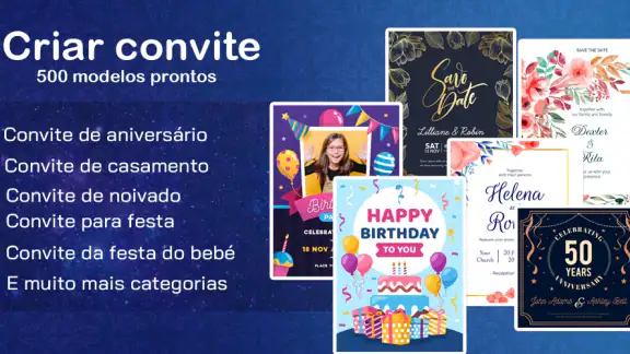 Criar convites personalizados