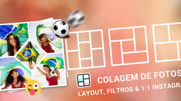 Editor de fotos e colagem