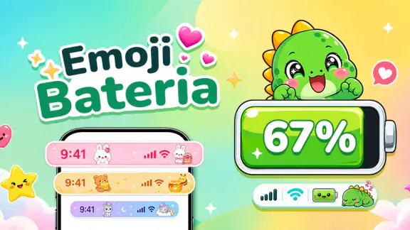 Emoji Battery: Status Bar Icon