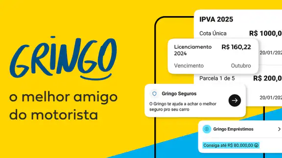 Gringo: Licenciamento, IPVA +
