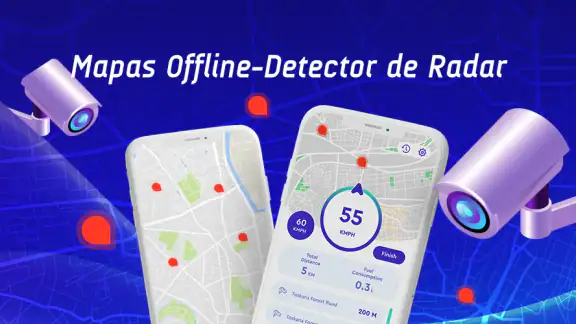 Mapas offline, GPS,velocímetro