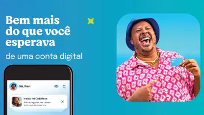 Neon cartão de crédito e conta