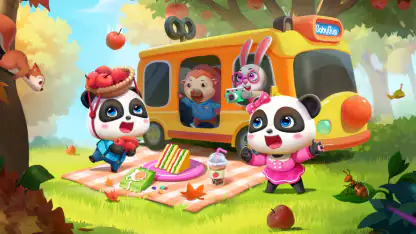 Ônibus Escolar do Bebê Panda