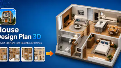 Planta baixa de casa em 3D