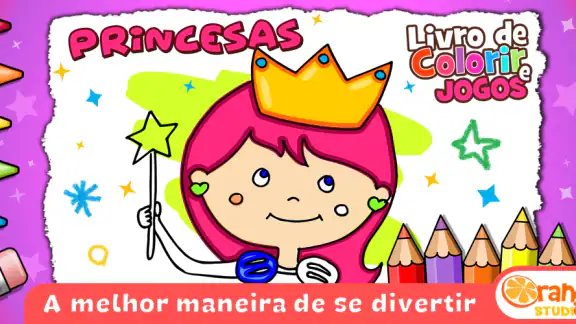 Princesas - Livro de Colorir