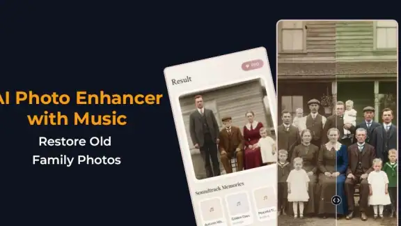 Restaurar Foto IA com Música