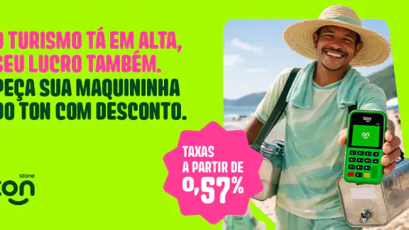 Ton: maquininha, tap e conta