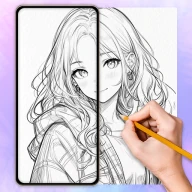 AR お 絵 描 き アプリ- スケッチ 線画 絵 画 icon