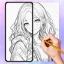 AR お 絵 描 き アプリ- スケッチ 線画 絵 画 icon
