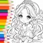 Doll Color: 塗り絵アニメ お姫様絵を描 icon