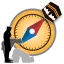 Des digitalen Kreiselkompass icon