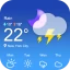 天気予報 - 台風警報、ライブレーダー、ウィジェット icon