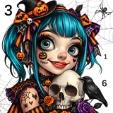 Halloween Color By Number Game icon