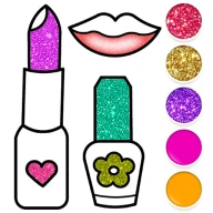 Glitter Beauty Coloring Pages icon