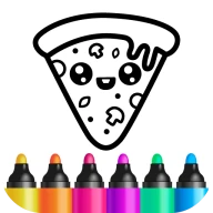 塗り絵子供向けお絵描きゲーム。知育色塗りアプリ・ぬりえこども icon