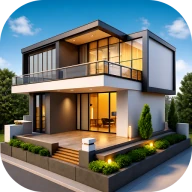 Hausdesignplan 3D icon