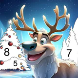 Christmas Color by Number Game icon