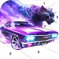 jeu de coloriage de voitures icon