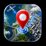 ライブGPS地球衛星地図