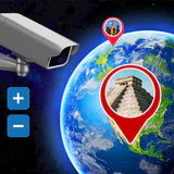 GPS-Navigation: 3D Weltkarte