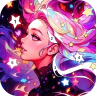 ぬりえゲーム - 数字で色を塗る icon
