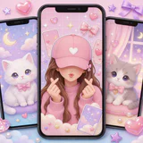 Hintergrundbilder für Mädchen icon