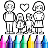 Family Love Coloring Book