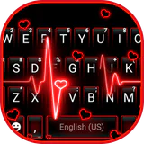 Neon Red Heartbeat Themen