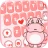 Pink Cute Hippo Thème icon