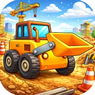 トラックと掘削機を使った子供向けブルドーザー建設ゲーム icon